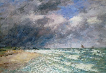 Szajna-torkolati hajók, 1880 (pasztell színű papíron)