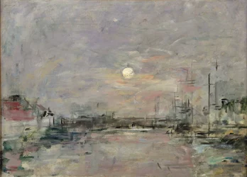 Alkonyat a Le Havre-i kereskedelmi dokknál, 1892-94 körül