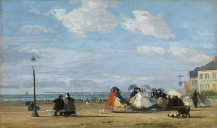 Eugenie császárné (1826-1920) Trouville-ben