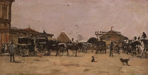 Place de la Gare Deauville-ben
