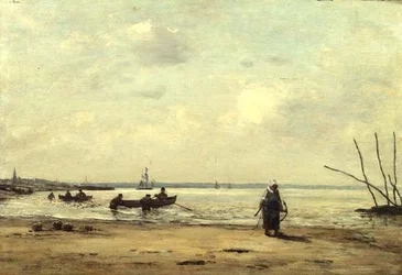 Apály Honfleur közelében, 1864-66 körül (olaj, tábla)