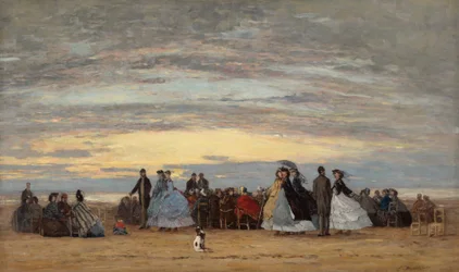 A villerville-i tengerpart, 1864.