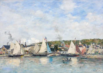Trouville kikötője, 1893.