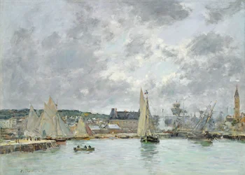 Trouville kikötője, 1880