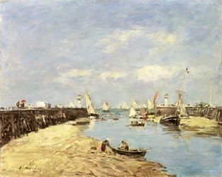 Trouville, a móló és a medence, 1896