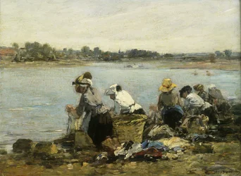 Mosók a nyomatéknál; A La Touque mosónői,