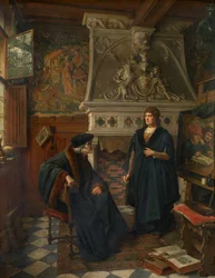 Erasmus és Quentin Matsys (olaj, vászon)