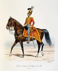 A királyi gárda könnyű lovai, 1814-15