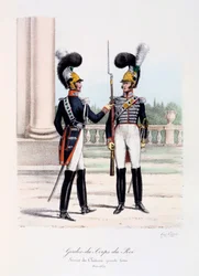Gardes-du-Corps de Roi, Service de Chateau, teljes ruha, 1820-30