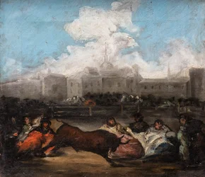 A bikafuttatás, 1860 körül (olaj, vászon)