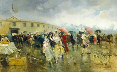 A Plaza de Toroson kívül, Madrid, 1897