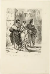 Faust megpróbálja elcsábítani Marguerite-et, a Faustból
