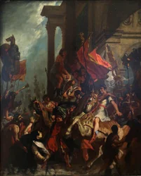 Franciául:  Traianus igazságszolgáltatása
