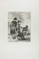 Hamlet és Horatio a sírásókkal, 14. tábla a Hamletből