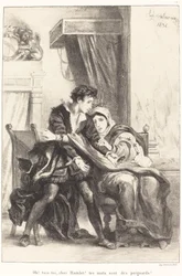 Hamlet és a királynő (III. felvonás, IV. jelenet)