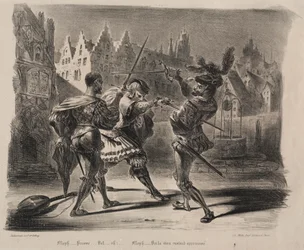 Illusztrációk: Faust: Faust és Valentin párbaja