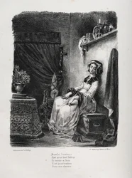 Illusztrációk Fausthoz: Marguerite a kerékkel