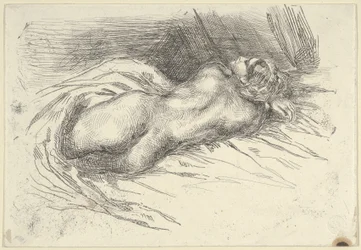 Tanulmány egy nőről hátulról nézve, 1833., 1833.