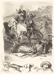 A Giaour és a pasa csata (Combat du Giaour et du Pacha)
