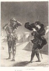 A szellem a teraszon (I. felvonás, V. jelenet)