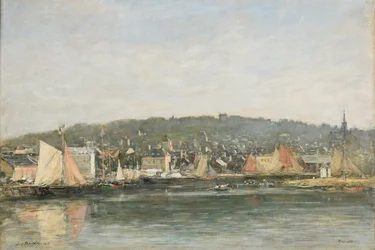 Trouville kikötője reggel