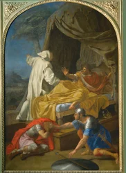 Apparition de Saint Bruno au Comte Roger - Szent Brúnó megjelenése Roger grófnak ...