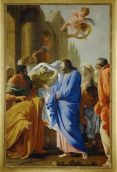 Krisztus feltámasztja a naini özvegy fiát, 1640 előtt festve (festmény, vászon)