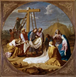 Krisztus lerakódása (olaj, vászon, 1651 körül)