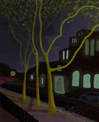 11th Street At Night, 2016 (kézzel rajzolva egy iPad-en egy Apple ceruzával)
