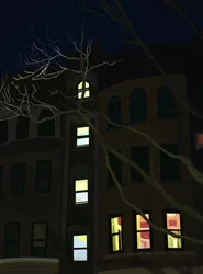 8Th Avenue At Night (digitális művészet)