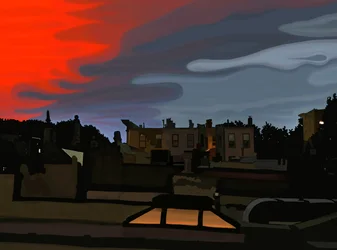 Közeledő vihar, Brooklyn (digitális művészet)