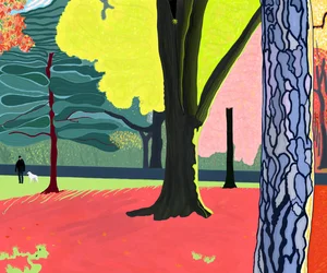 Ősz, Prospect Park (digitális művészet)