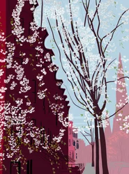 Garfield Place, Spring, Brooklyn, 2020-24 körül (digitális művészet)
