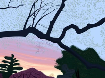 Tavasz, Prospect Park, 2025 (digitális művészet)