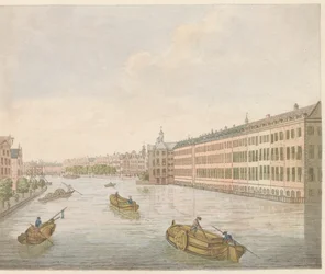 Kilátás a Binnen-Amstelre, kb. 1810-1813 Vue du Blaauwe-Brug, Prize de l