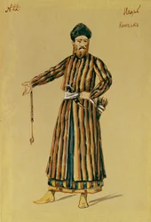 A. Borodin Igor herceg című operájának jelmezterve, 1890