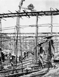 Primitív módszerek a világ leggazdagabb bádogkerületében, Taiping, Kína, 1936.