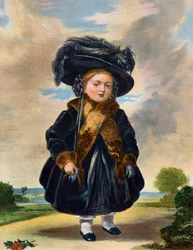 Viktória királynő 1819-1901, négy éves, 19. század.