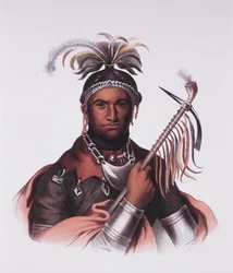 John Abeel Cornplanter amerikai őslakos (litográfia)