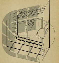 U-színház. A Bauhaus Die Bühne im Bauhaus színpadáról, 1925.