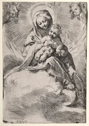 Madonna a felhőkben c. 1581.