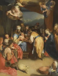 Krisztus körülmetélése par Barocci, Federigo (1528-1612). Olaj, vászon, méret: 81,8x63,7, , Magángyűjtemény