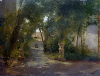 Villa Porticiben, Federico Rossano (1835-1912) festménye