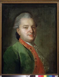 Vaszilij Maikov (1728-1778) költő portréja. Fjodor (Fyodor vagy Fiodor) Sztyepanovics Rokotov (1735-1808) festménye, olaj, vászon, 1760 vége. 18. századi orosz művészet. Állami Tretyakov Galéria, Moszkva.