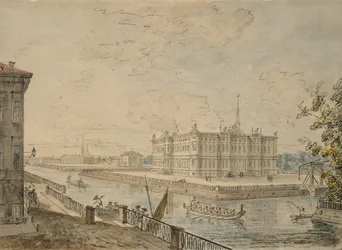 Kilátás a Szentpétervári Mihály-palotára, 1799-1800