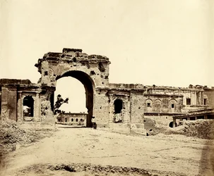 A rezidenciába vezető átjáró, Lucknow, 1858