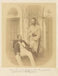 Sir R. Napier vezérőrnagy, K.C.B. és Greatherd őrnagy