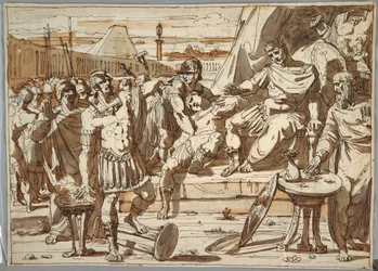 Rajz, Caius Mucius Scaevola és Porsena, 1800-1820