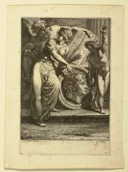 Rajz, metszet: Előlap vagy dedikációs lap, 1785