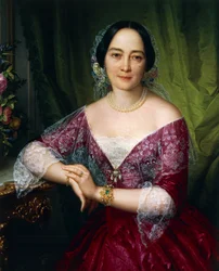 Felice Schiavoni Anne Opulich portréja, olaj, vászon